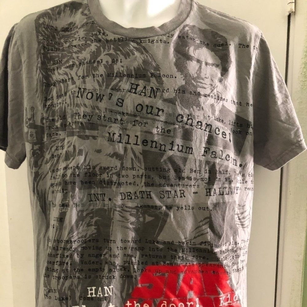 Disney Store Star Wars Han Solo t shirt Y2K